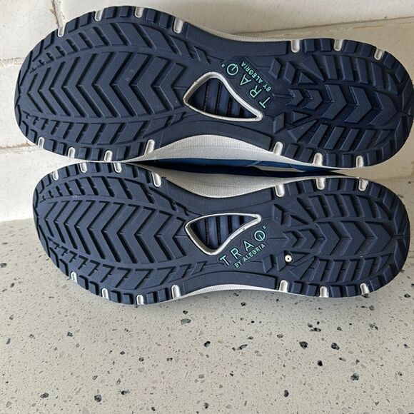 TRAQ by ALEGRIA Cynch Indigo Textile Comfortable Walking Shoes Men’s Size 41 - Picture 8 of 12